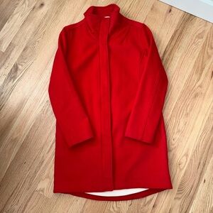 Pendleton Wool Coat Jacket Longline Bright Red Size Small